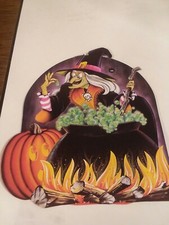 1983 Witch Pot HALLOWEEN By Bestie MADE IN USA..16 INCHES TALL X 13.5 INCH WIDE