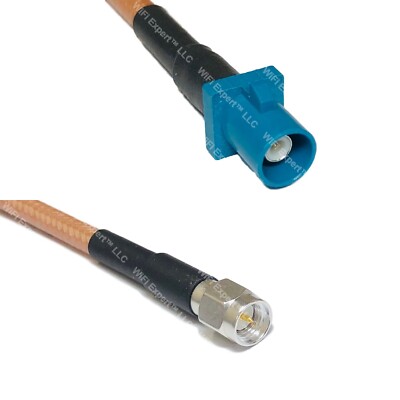 RG400 Fakra Z Male to SMA MALE RF Cable FAST-SHIP LOT