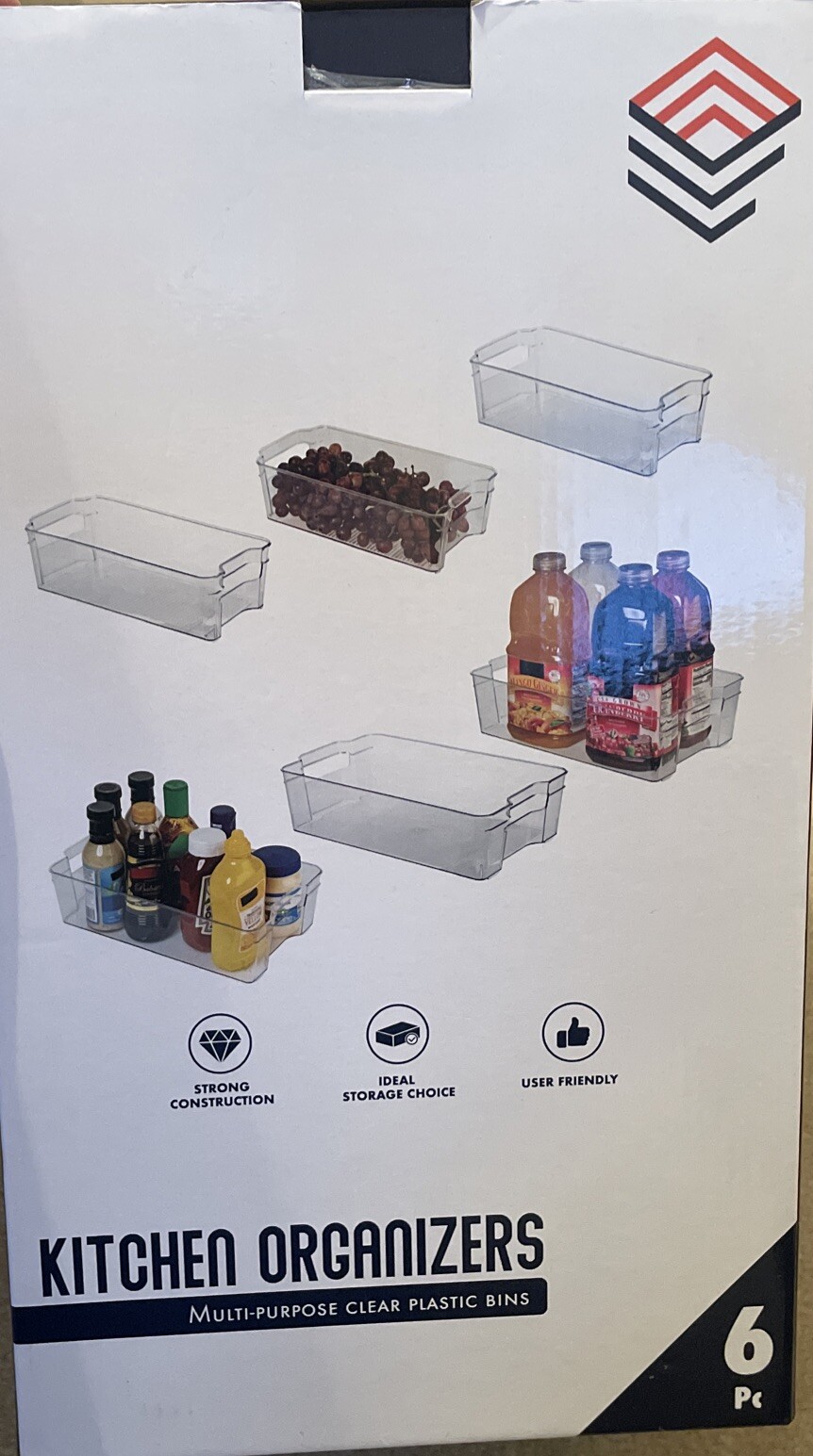 ClearSpace Plastic Storage Bins Kitchen Pantry Organization