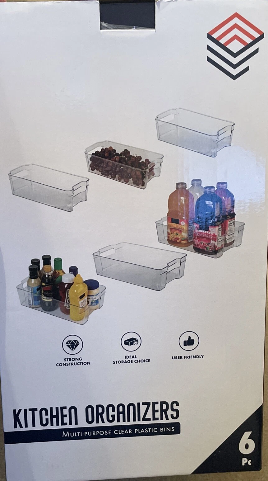 ClearSpace Plastic Storage Bins – Perfect Kitchen Organization or Pantry Stor...