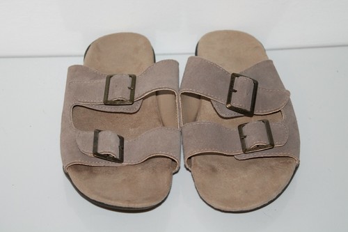 J-41 Pingree Slide Sandals, #KJ15PGE54, Tan, Suede, Womens US Size 10 - Picture 2 of 5