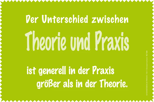 Microfasertuch / Laptoptuch 20x30cm - Theorie und Praxis - Rannenberg & Friends