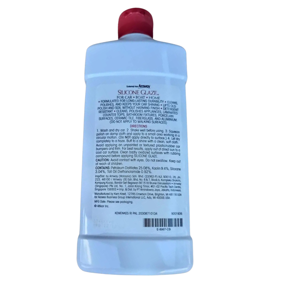 Amway Car Wash 1L & Silicone Glaze Auto Polish 500 ml Car Care Set