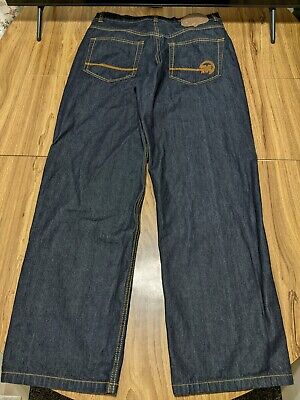 Vintage Mecca USA Men's Embroidered Jeans Blue Size 36x34 Vintage Mecca USA Men's Embroidered Jeans Blue Size 36x34