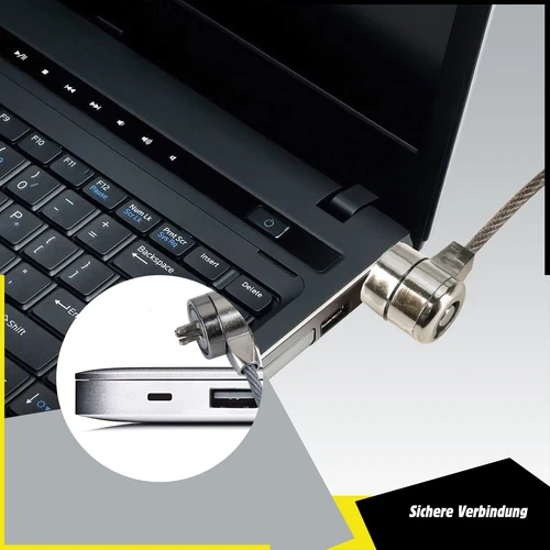 Laptop Schloss Kensington Beamer Notebook Sicherheitsschloss Zahlen Schlüssel
