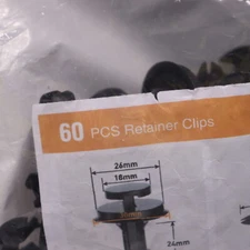 (60-Pk) Gooacc Air Deflector Retainers Clips Nylon 30mm Flange Dia GRC-103