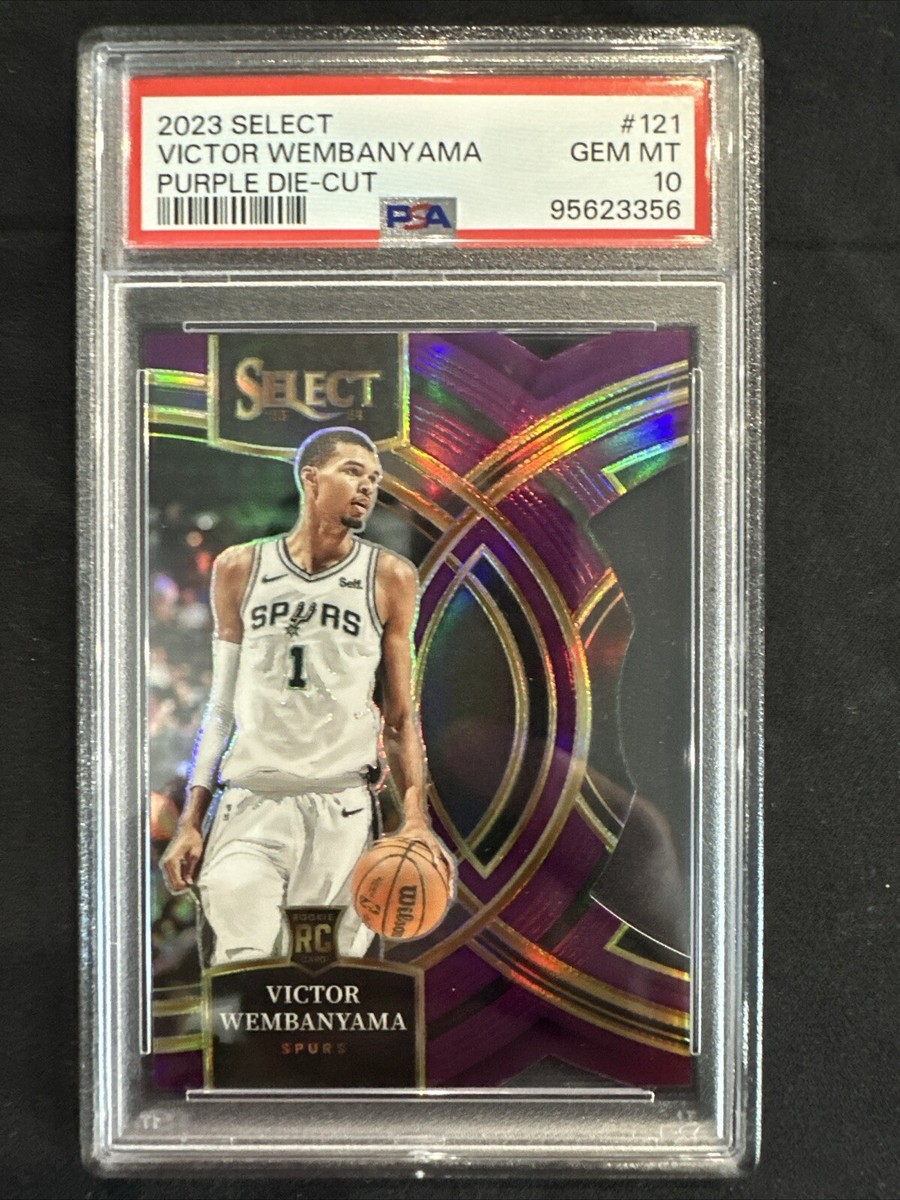Victor Wembanyama /99 PSA 10 2023 Panini Select Purple Die Cut 