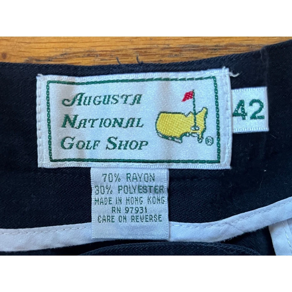 Augusta National Golf Shop Masters 蓝色斜纹布短裤男式 42 码 — 第 3/4 张图片