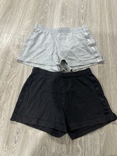 Girls size 10 Justice shorts Lot 2 Basic Black Gray