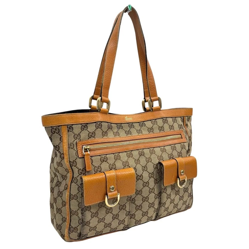 Gucci — Gucci Tote Bag 146247 Canvas Brown Women's KNB1859 #KNB1859
