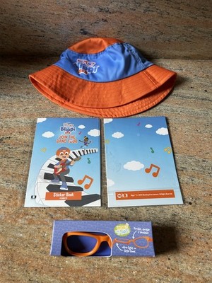 Blippi Bucket Hat + Two (2) Stickers Sets + Blippi Frames from Join the Band NEW