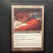 x1 Blackblade Reforged - Retro Frame R MTG The Brothers' War M/NM, English