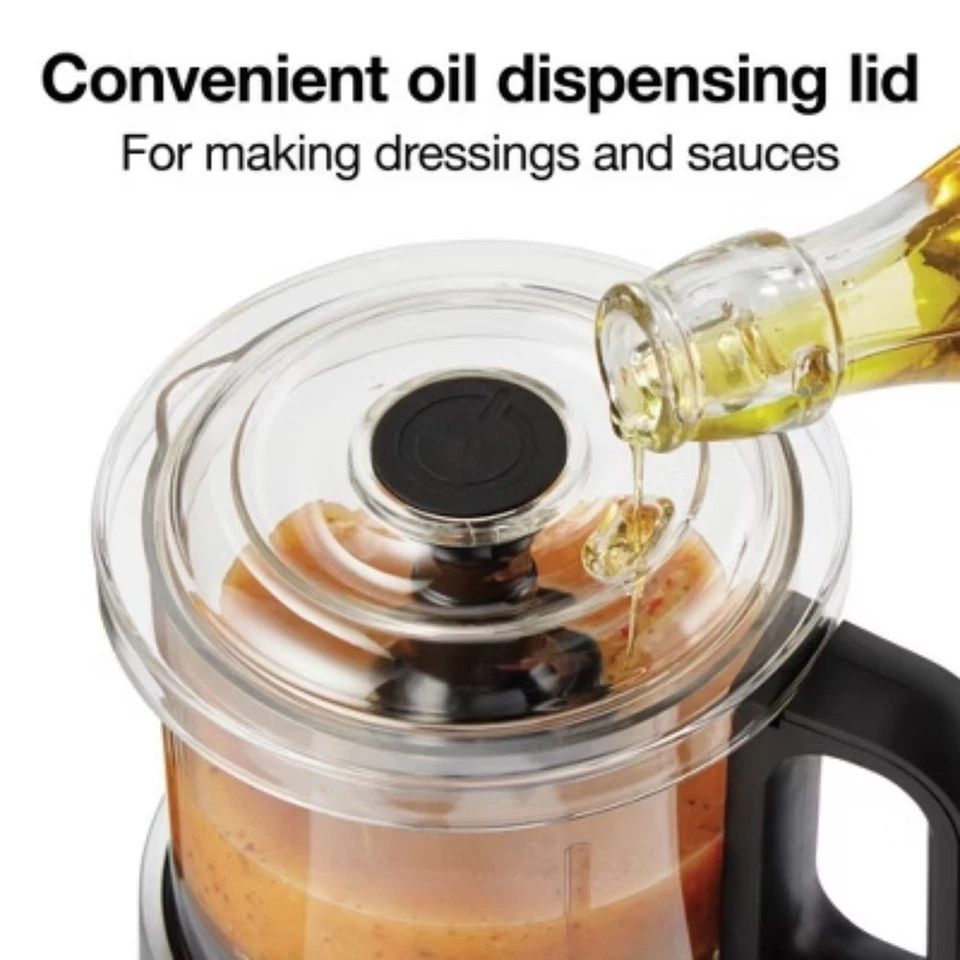 Picadora de alimentos Proctor Silex 3,5 tazas gris, 350 W, plateada Foto 3 de 4