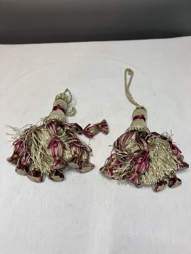 Vintage Pair of Tassels Great For Armoire Keys
