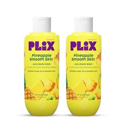 PLIX - THE PLANT FIX Pineapple 5% Lactic Acid Exfoliating Body Wash - 236ml X 2