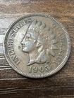 1903 1C Indian Penny Cent  BN Actual Coin Solid Pricing Very Good
