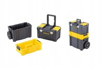 Stanley Black+Decker Werkstattwagen Essential 3-Teilig Mit Teleskopgriff