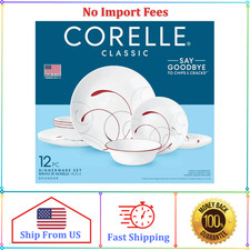 Corelle Splendor 12-Piece Glass Dinnerware Set (Service for 4)