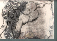 JAB4- HS signed 1993 Color Litho Female Nude