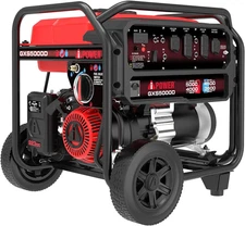 A-iPower 5,000-W Portable Hybrid Dual Fuel Gas Home Backup Generator, CO Sensor