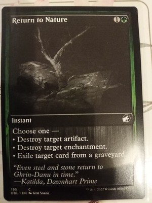 Return To Nature Magic The Gathering DOUBLE FEATURE Innistrad 195 MTG VERY RARE