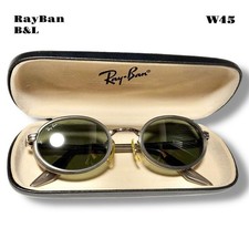 RayBan B L Bausch Lomb Sunglasses Silver Frame Green Lens Authentic