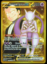 Team Rocket's Mewtwo EX #240/182 NM/M Destined Rivals Pokemon Card