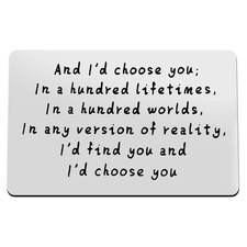 Engraved Wallet Insert Card Husband Gifts from Wife Boyfriend Gifts Anniversa...