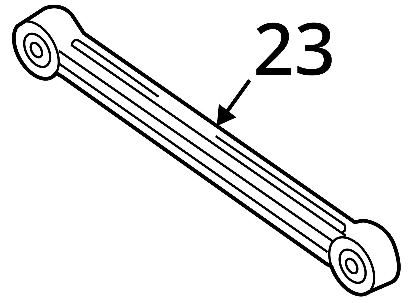 Audi R8 V10 Rear Left Right Lower Control Arm Tie Rod 420501530D 2008 - 2015 OEM
