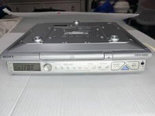 Sony ICF-CD543RM AM/FM Clock Radio CD Player 1-Disc Mega Bass Silver