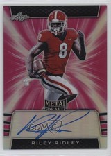 2019 Leaf Metal Draft Photo Variation Pink 11/20 Riley Ridley #PV-RR1 Auto 0b2