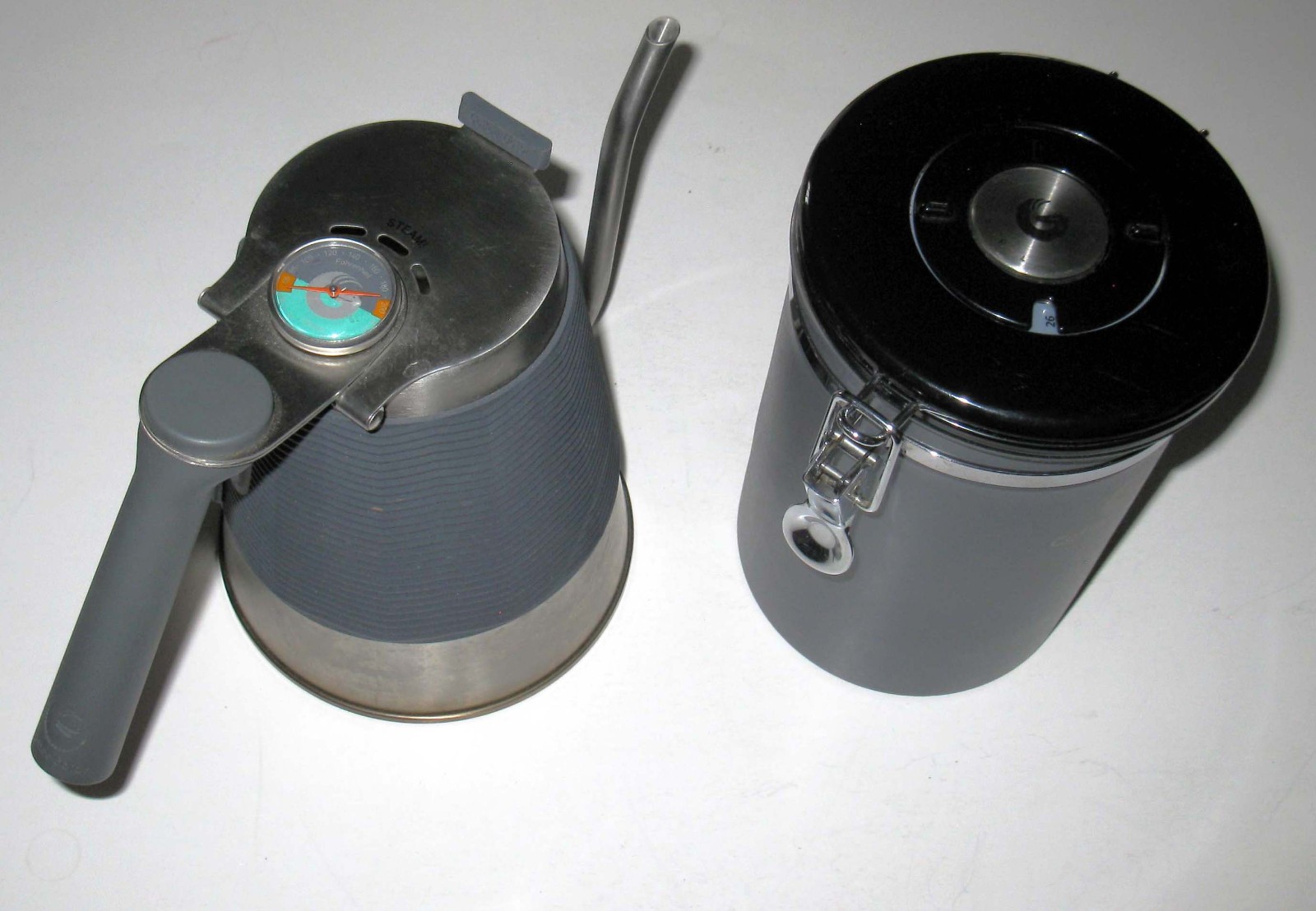 Coffee Gator Pour-Over Kettle with Temperature Gauge & Metal
