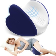 Knee Pillow for Side Sleepers Leg Support Memory Foam Blue Cushion Tool