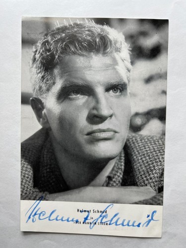 Autogramm HELMUT SCHMID (†1992)-Schauspieler-Der Mann im Strom-orig.signiert-AK
