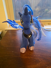 Ty My Little Pony Princess Luna Blue Unicorn Pegasus Plush Wings