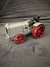 Antique Arcade McCormick Deering Cast Iron Toy Tractor w/ Driver