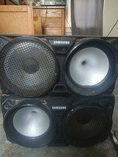 Samsung SWA-9500S Wired Speaker Lot of 3, Black Rectangular Home Audio