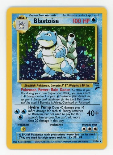 Blastoise Holo - Pokemon 2000 Base Set 2 #2 NM-MT