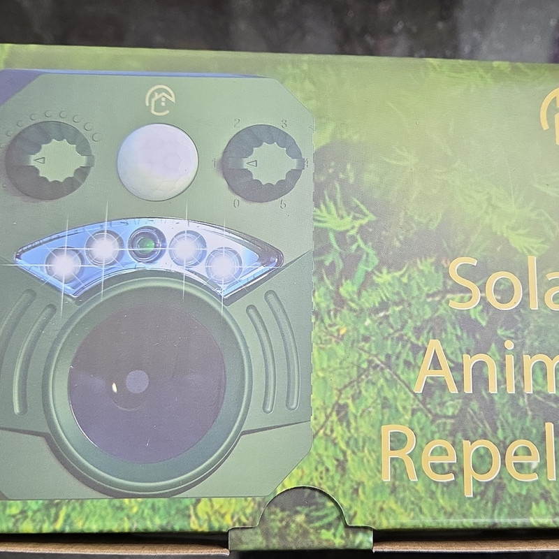 Electronix Express AR33 Solar Waterproof Ultrasonic Animal Repeller Outdoor
