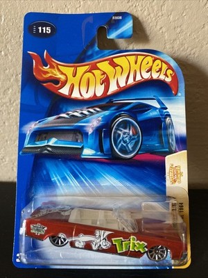 Hot Wheels Cereal Crunchers LINCOLN CONTINENTAL 1964 3 of 5 Orange w10Sp