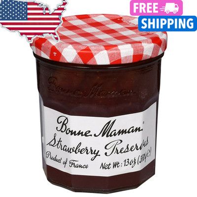 Bonne Maman Raspberry Preserves 13 OZ break fast