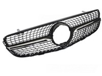 Diamond KüHlergrill FüR Mercedes GLC X253 C253 2015-2018 Schwarz Chrom Mit Kamer