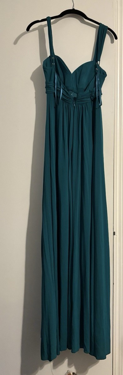 BCBG Max Azria Women's Teal Gown Formal Maxi Dress Size Small Floor Length  Prom