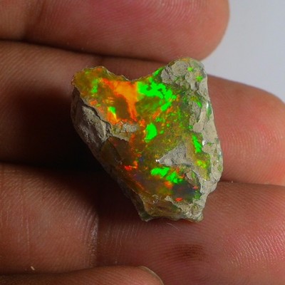 12.00 Ct Smooth White Ethiopian Opal Rough, Ideal for Jewelry - Smoked Opal Raw