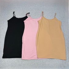 Bundle of 3 Shein Curve Tank Dress WMNS 2XL Multicolor Bodycon Stretch Pullover