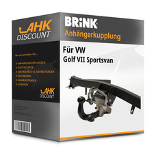 Für VW Golf VII Sportsvan 02.2014-08.2020 BRINK Anhängekupplung schwenkbar NEU