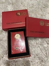 2013-I Full Gold Sovereign Elizabeth II, PAMP, India Mint, NEW SEALED Assay Card