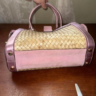 Coach Women's Pink Straw Collection Soho Flap Tote Bag | eBay