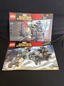 LEGO Super Heroes Instruction Manual Lot DC Marvel 6858 76017 76027 76030 76036