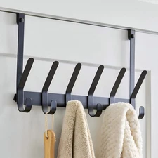 Better Homes & Gardens SnugFit over-the-Door Hook Rack with 6 Double Hooks